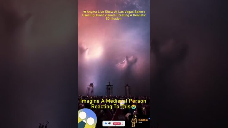 😱 People React to Anyma’s Giant Las Vegas Sphere Illusion! 😳🌐 #spaceshorts #usa