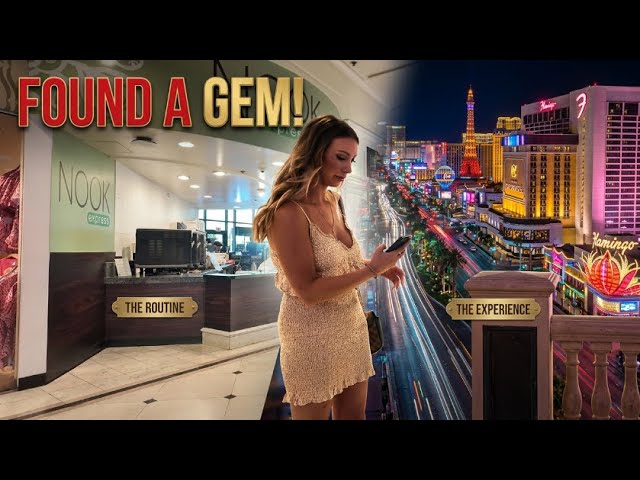 People  watching in Las Vegas, including Flamingo, Cromwell and Las Vegas Strip