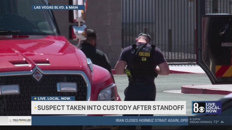 Police: Main Street shutdown near Las Vegas Boulevard sparked by isolated shooting, suspect in custo