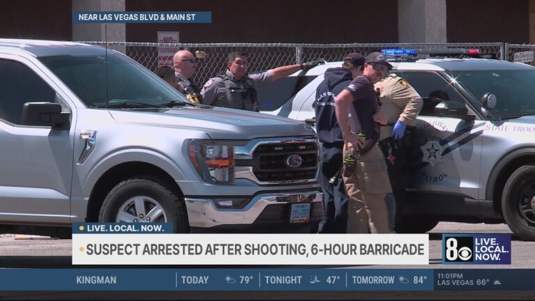 Police: Main Street shutdown near Las Vegas Boulevard sparked by isolated shooting, suspect in custo