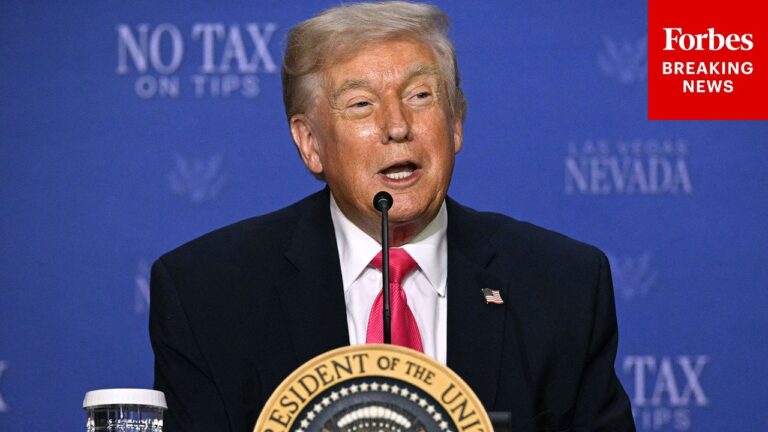 President Trump Holds Tax Day Event In Las Vegas, Nevada