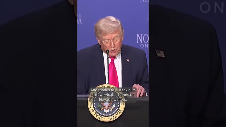 President Trump speaks in Las Vegas on ‘No Tax on Tips’ roundtable