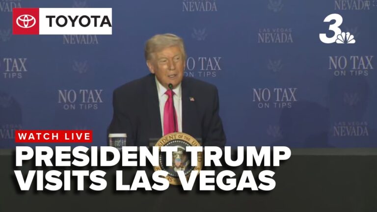 President Trump visits Las Vegas to tout tax policies