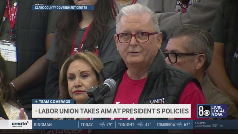 President Trump’s Las Vegas visit draws protests