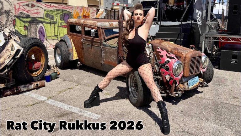 🔥 RAT CITY RUKKUS 2026 – HUGE RAT ROD SHOW – LAS VEGAS, NEVADA – WELDER UP – STEVE DARNELL (4K HDR)