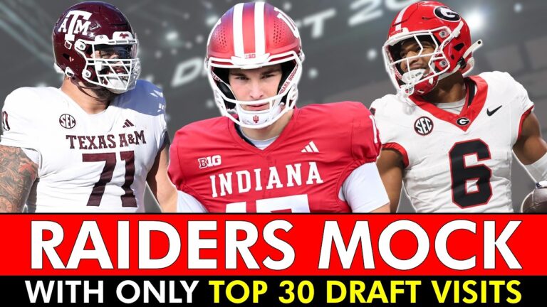 Raiders Mock Draft Featuring Only Top 30 Visits For Las Vegas