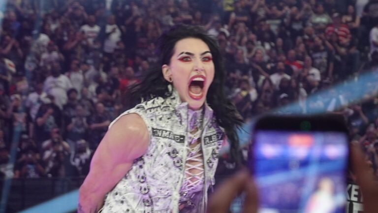 Rhea Ripley WrestleMania 42 entrance @ Allegiant Stadium Las Vegas 4.19.26.