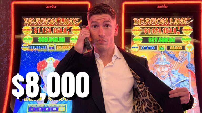 Risking $8,000 on $75 Dragon Link Spins at Fontainebleau Las Vegas