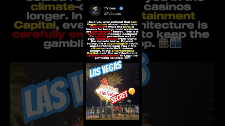 The Dark Reason Las Vegas Hotels Don’t Have Balconies 🎰🚫