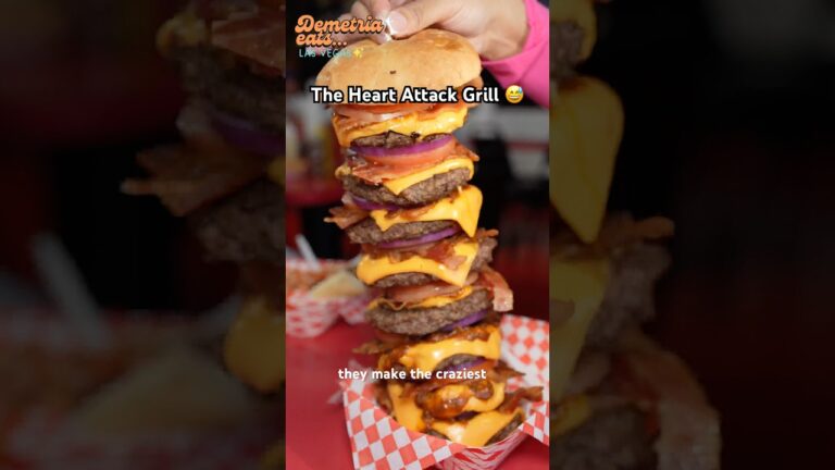 The Heart Attack Grill is INSANE 🤯 #vegas #foodie #shorts