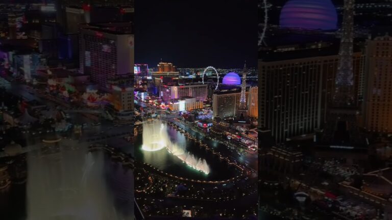 The guy at reception told me it’s the best view in Vegas with unobstructed fountain shows at night