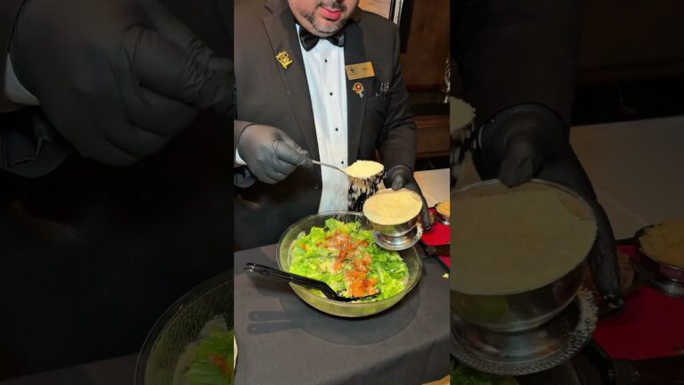 The most famous salad in Las Vegas! @GoldenSteerLasVegas Tableside Caesar Salad at $21 per person