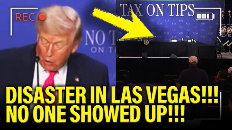 Trump has DISASTER SPEECH before TINY CROWD…IN VEGAS!!!