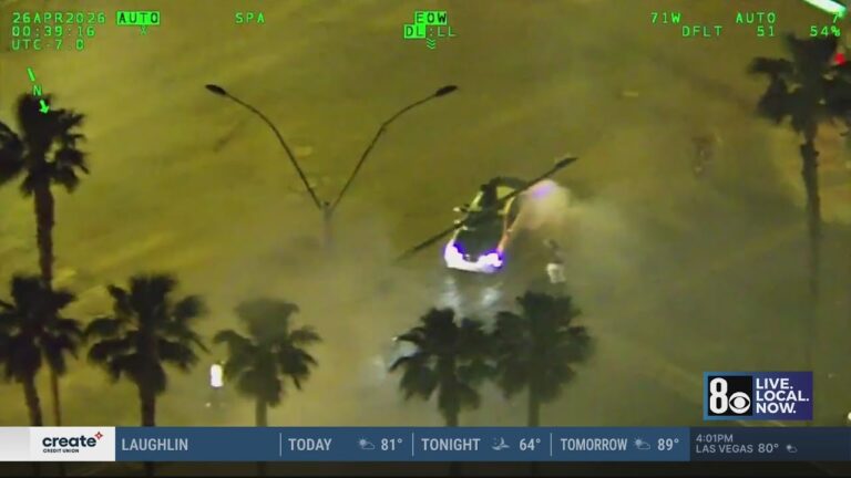 Video shows police making arrests after takeover at Las Vegas intersection