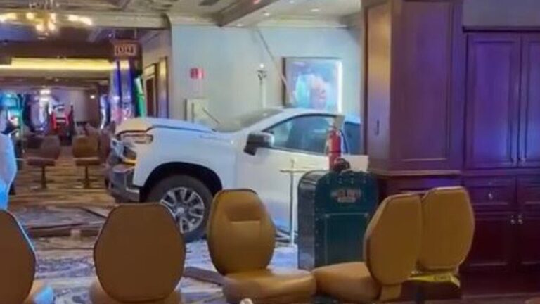 WATCH: New video shows car crash into downtown Las Vegas casino