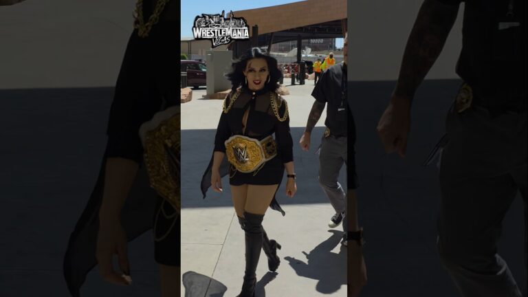 WWE Superstars arrive for the WWE WrestleMania 42 Kickoff in Las Vegas #WWE #wrestlemania