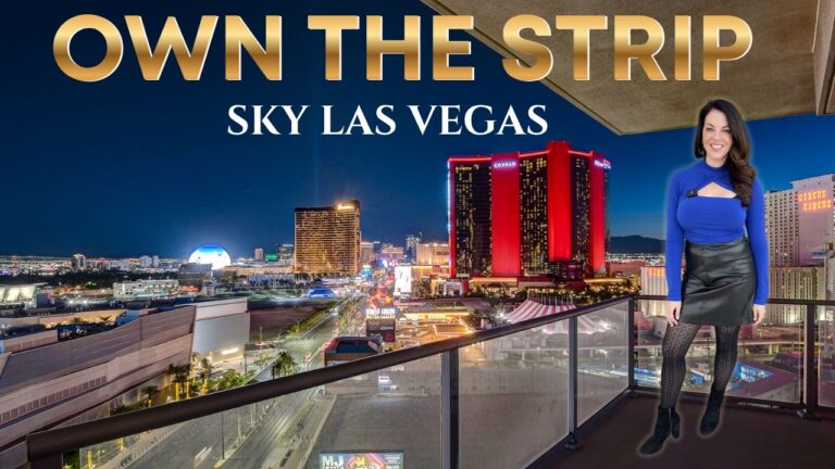 We Walked Home from Fountainbleau To This View… (After Dark) | Las Vegas High Rise Condo Tour