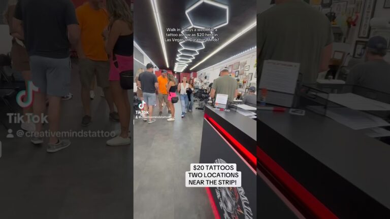 Who’s down for the famous $20 tattoos in Las Vegas? #best #lasvegas #tattoo #fyp #viral