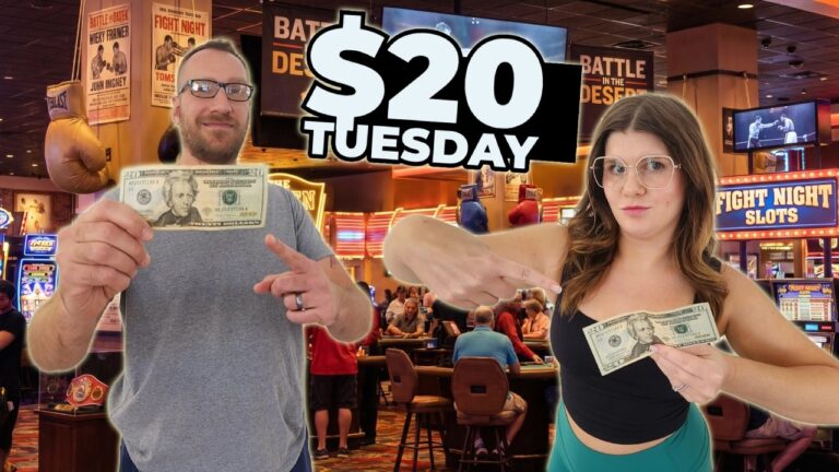 Wife Vs Husband $20 Slot Battle in Las Vegas!