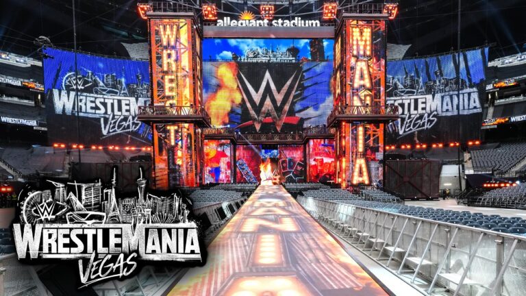 WrestleMania 42 set reveal in Las Vegas