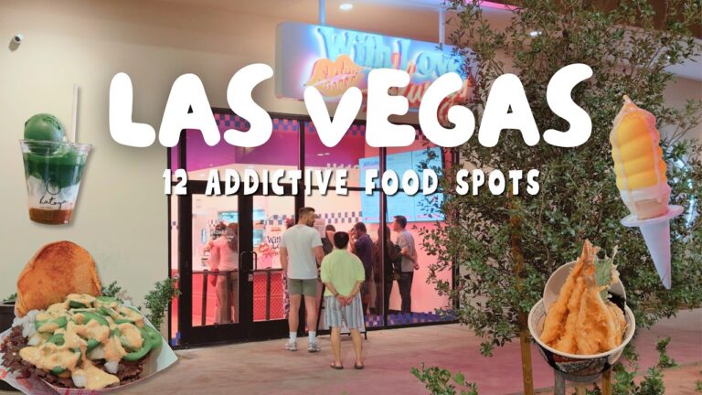 12 addictive food spots in las vegas | cafes, brunch & restaurants vlog