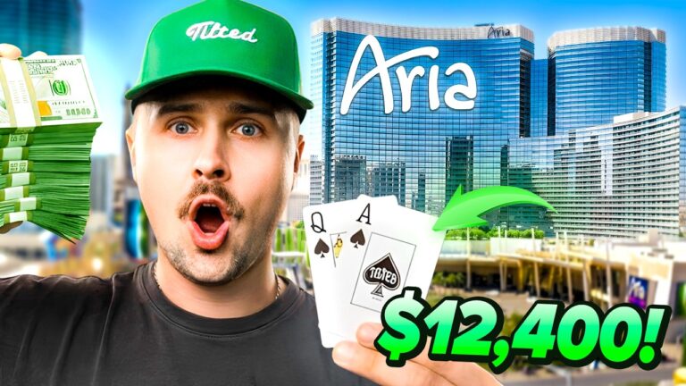$12,400 POT at the ARIA in Las Vegas! (BIG HIGH STAKES WIN!)