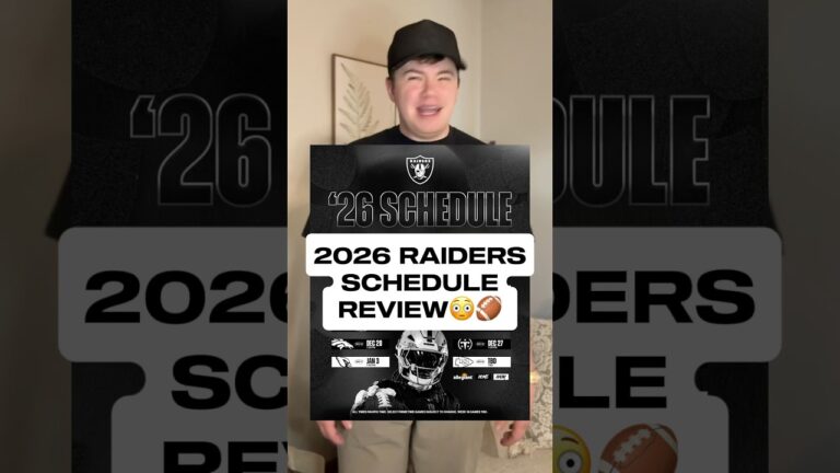 2026 LAS VEGAS RAIDERS SCHEDULE REVIEW😳🤣🏈 #nfl #football #raiders #skit #funny