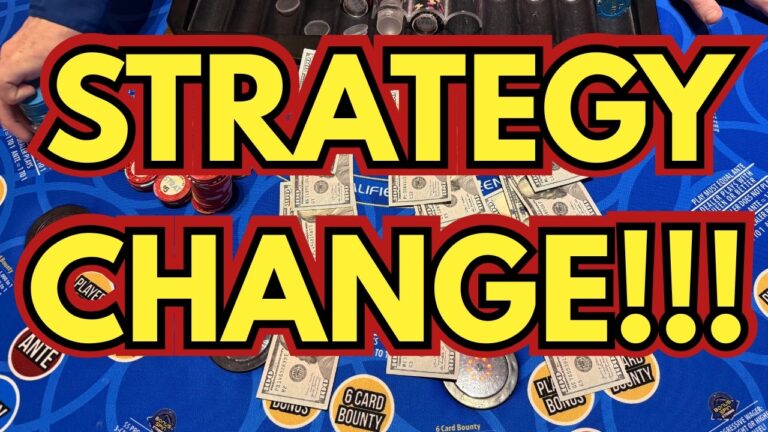 3 CARD POKER in LAS VEGAS! 🍀🍀 STRATEGY CHANGE?!? #counter