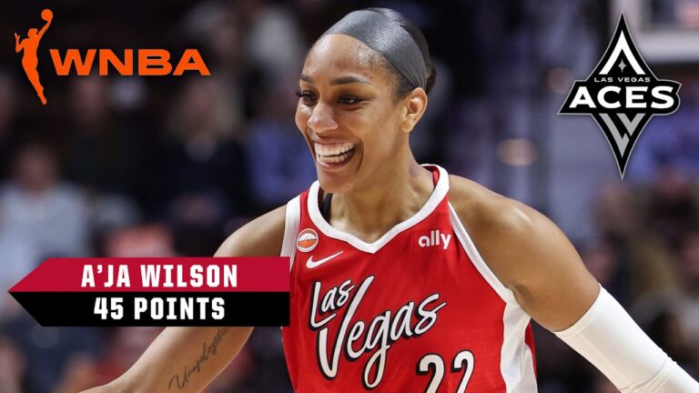 A’JA WILSON DROPS 45 PTS 🤯 1st player in WNBA HISTORY with multiple 45-PT games 👏 | WNBA on ESPN