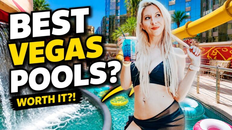 BEST Pools in Las Vegas | PRIVATE Plunge Pools, Lazy Rivers, & Swimming with Sharks!
