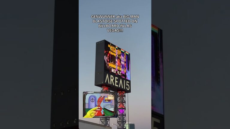 BIG MAN BLASTOISE BILLBOARD SPOTTED IN LAS VEGAS!
