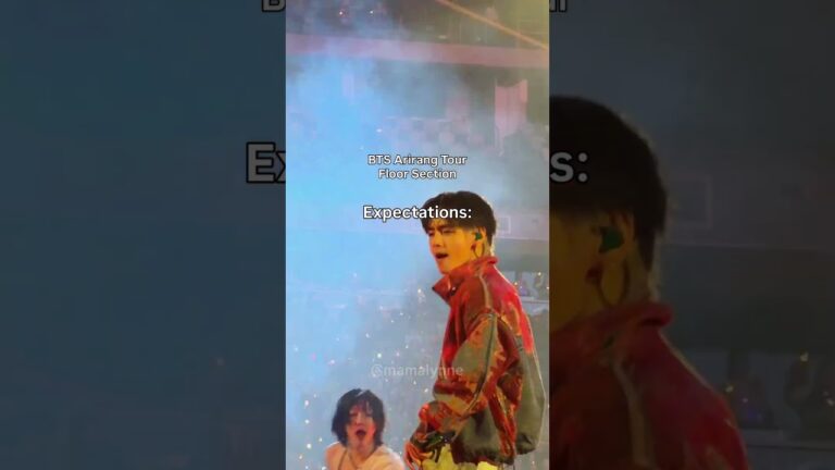 BTS Arirang in Las Vegas Floor Section Reality