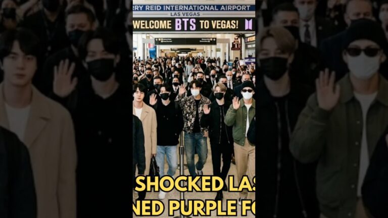 BTS Finally Arrived In Las Vegas And The Entire City Turned PURPLE 💜🔥 ARMY Went Completely Crazy#bts