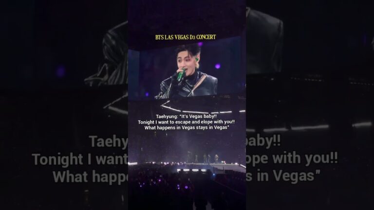 BTS LAS VEGAS Concert D3 TAEHYUNG TODAY 🔥#BTS_WORLDTOUR_ARIRANG_LASVEGAS