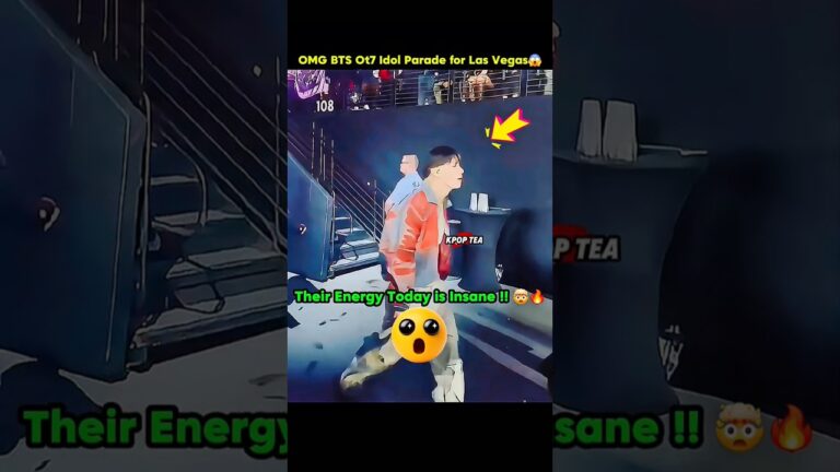 😱BTS Ot7 Idol Parade through crowd d1 Las vegas #btsmember#bts#btsarmy#btsshort#taehyung#jungkook#rm
