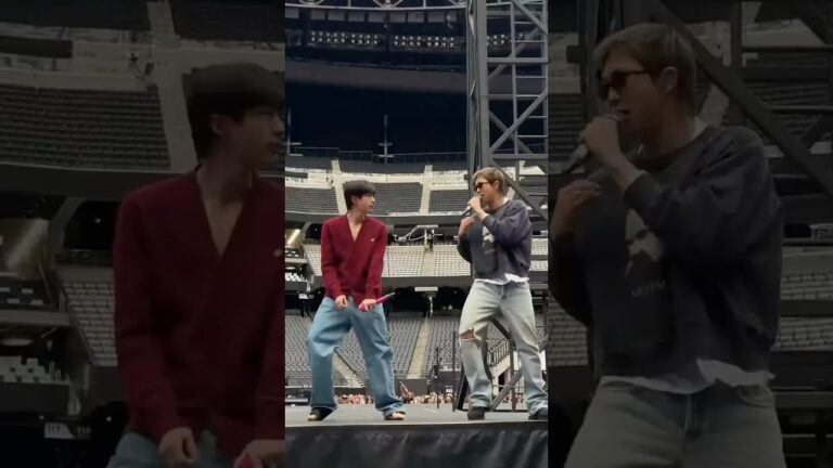BTS at Day 4 soundcheck in Las Vegas 🇺🇸🎤 #bts
