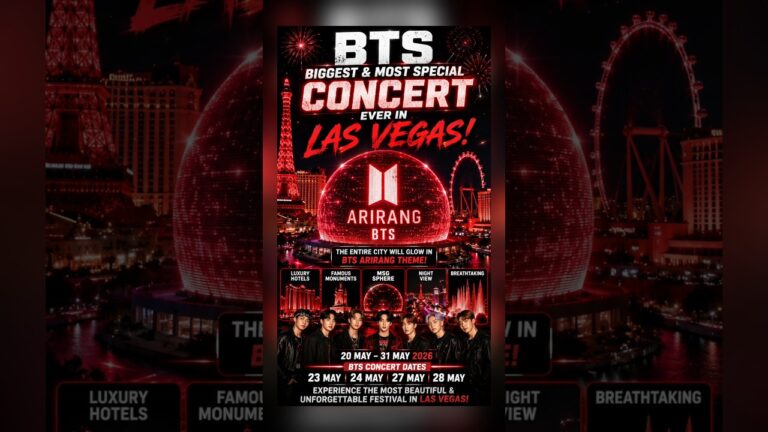 BTS one of the biggest and special concerts in Las Vegas 😱 BTS THE CITY ARIRANG 💜