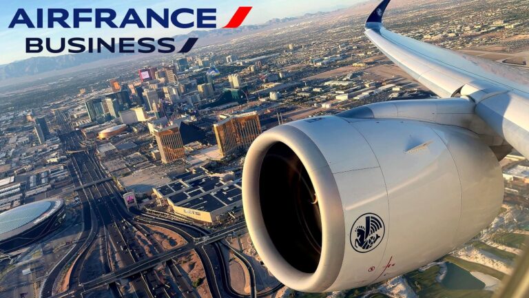 BUSINESS  🇺🇸 Las Vegas – Paris CDG 🇫🇷  Air France Airbus A350 [FULL FLIGHT REPORT] Direct Route