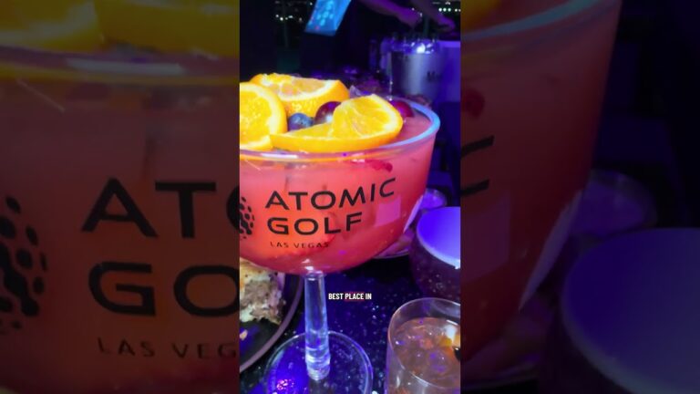 Best ALL you can eat, drink and play golf in Las Vegas Atomic Golf AYCE packages for groups parties