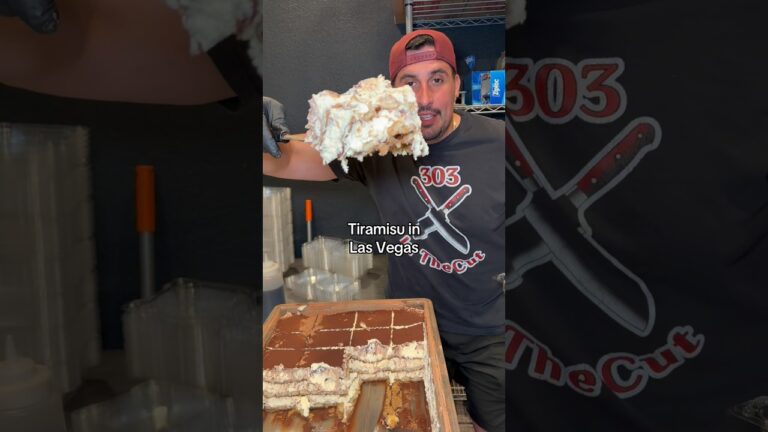 Best tiramisu in Las Vegas #303inthecut #vegaseats #lasvegasfood #tiramisu