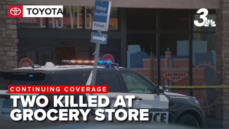 Bystanders tackle suspect after deadly shooting at Las Vegas grocery store