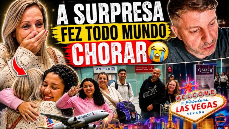 COMEÇOU! NOSSA VIAGEM PARA LAS VEGAS E DISNEY ✈️ SURPRESA NO AEROPORTO + PERRENGUE NO HOTEL 😱