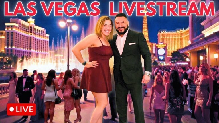 🔴CROWDS GONE WILD! | Extreme People Watching | Zooming In | Las Vegas Live Cam | Bellagio Casino
