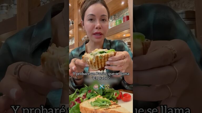 Chiquis prueba un Panini en Las Vegas 😋 #foodie #chiquisrivera