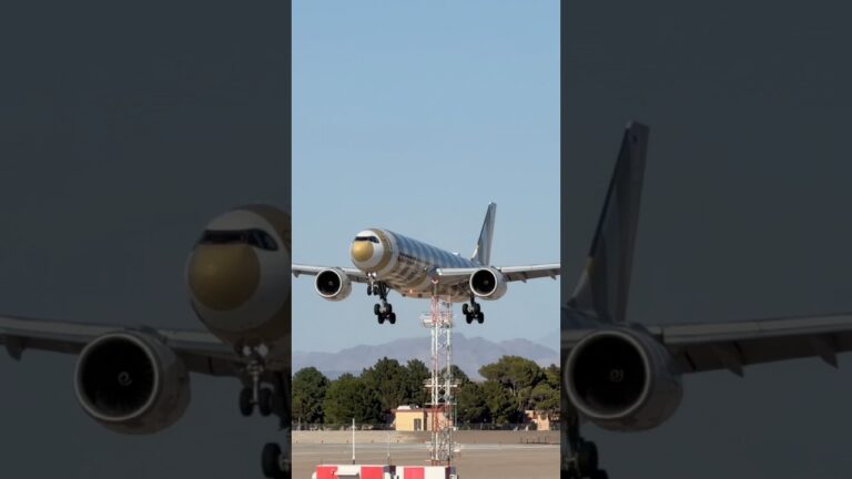 Condor Airbus A330neo (Beige Beach Livery) lands at Las Vegas (LAS) | D-ANRH | #planespotting #KLAS