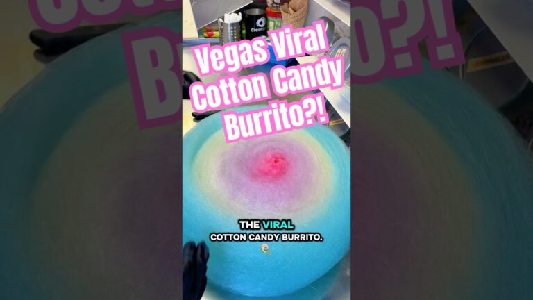 Creamberry Las Vegas:Home to Viral Cotton Candy Burrito #vegas #vegasfood #lasvegas #vegaslocals