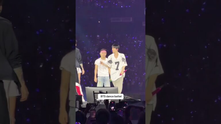 Cute dance battle performance from BTS in Las Vegas D1. #bts #arirang #dynamite #lasvegas