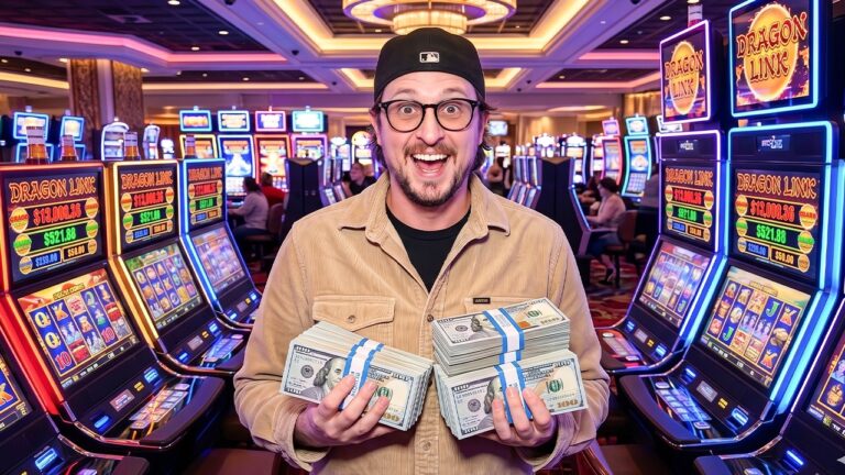 Dándolo todo por el Major en la slot favorita de Las Vegas!
