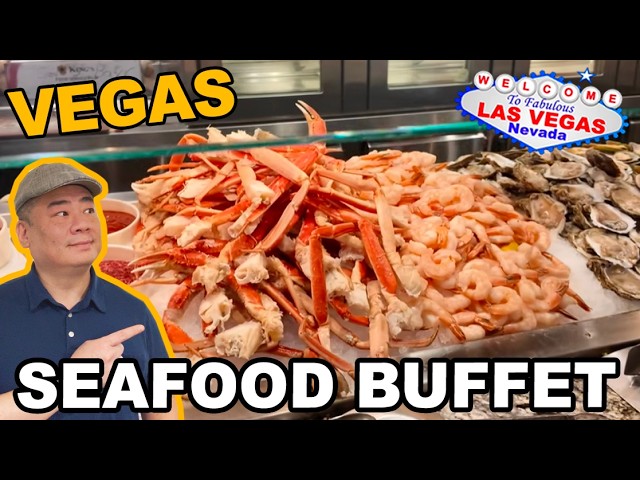 Delicious SEAFOOD BUFFET with AYCE CRAB LEGS! Rampart Friday Buffet. Las Vegas
