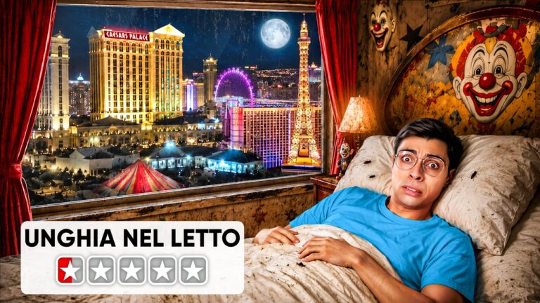 Dormo nell’Hotel PIÙ SCHIFOSO vs il PIÙ LUSSUOSO di Las Vegas 🤮